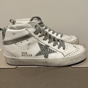 Golden Goose White Midstar Sneakers